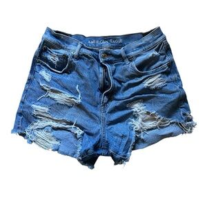 American Eagle Ripped Jean Shorts